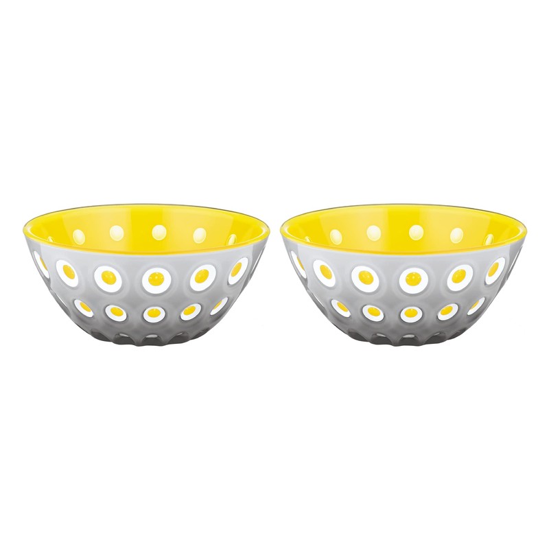 Guzzini - Le Murrine, Set of 2 Bowls - Grey/Yellow,