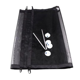 Stair Safety Gate No Drilling 110 x 72 cm Door Safety Gate Barrier for Pets Dogs Cats Babies Black