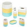 IZOD Bathroom Accessories Clubhouse Collection, Tumbler, Aqua