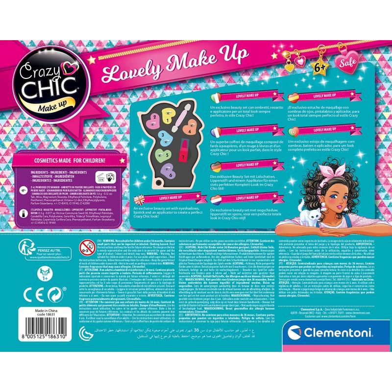 Clementoni 18631 Crazy Chic Lovely Fawn Make-Up Set for Children