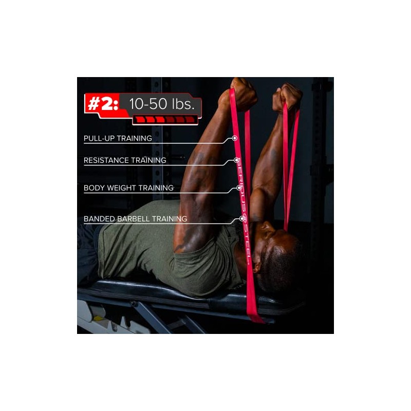 Serious Steel Assisted Pull-Up Bands, Resistance & Stretch Band |