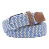 Huyfhksd Mixed Color Woven Stretch Braided Belts for Men and