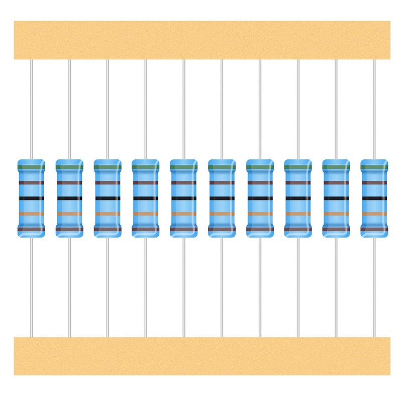 ALLECIN 25 Values 1W Metal Film Resistor Kit from 1