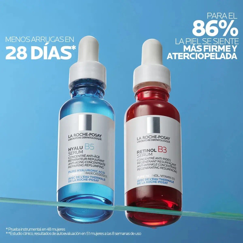 Kit Hidratante Serum Hyalu B5 + Retinol B3 La Roche