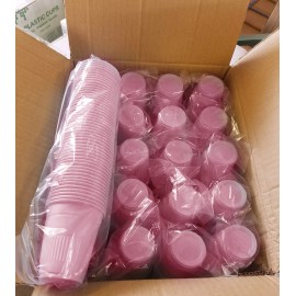 Sky Choice Drinking Cups Pink color 5oz 1000/Case Medical Dentall Disposable one time use