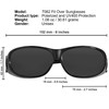 Fit Over Sunglasses Polarized Lens Wear Over Prescription Eyeglasses 100%