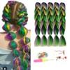 Mix Braiding Hair Extensions Synthetic Jumbo Hair for Crochet Box