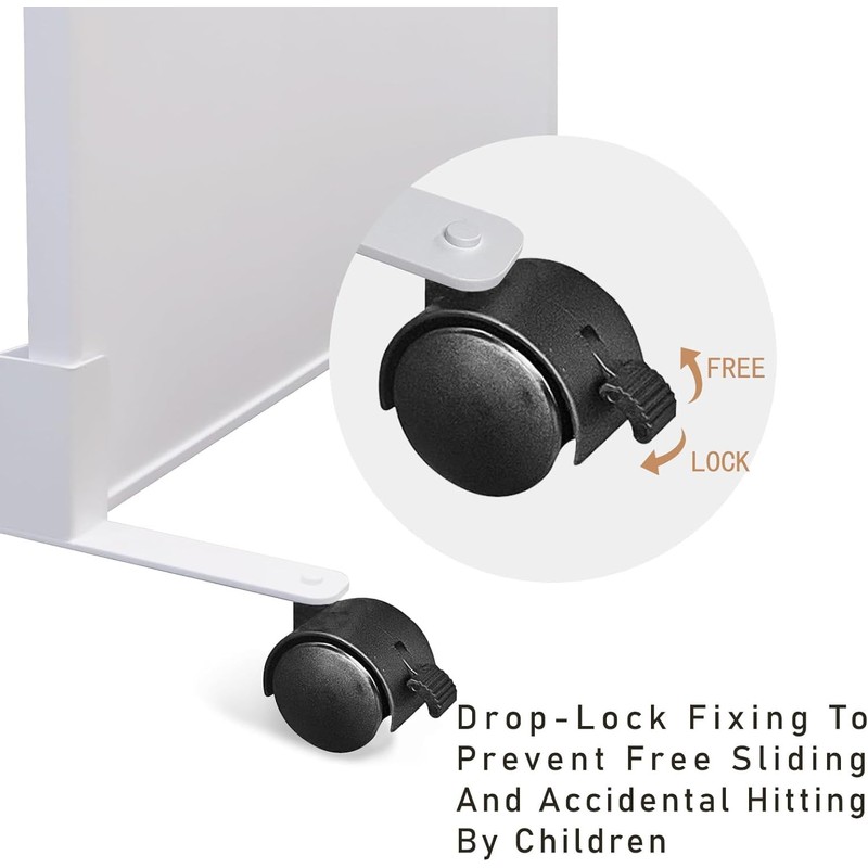 2Pack Stands Feet for Infrared Heaters,Movable with Wheels (Only Stand