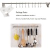 Kitchen Sliding Hooks, Stainless Steel Hanging Rack Rail Organize Kitchen