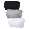 Women's Strapless Bralette Seamless Bandeau Soft Stretchy Non-Padded Bandeau Tube