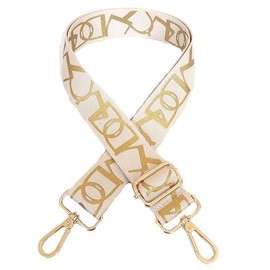 Estimation Bag Strap Shoulder Strap Bag, Shoulder Belt, Wide, Wide, Single Item, Replacement, Shoulder Strap, Embroidery, Bag Strap, beige