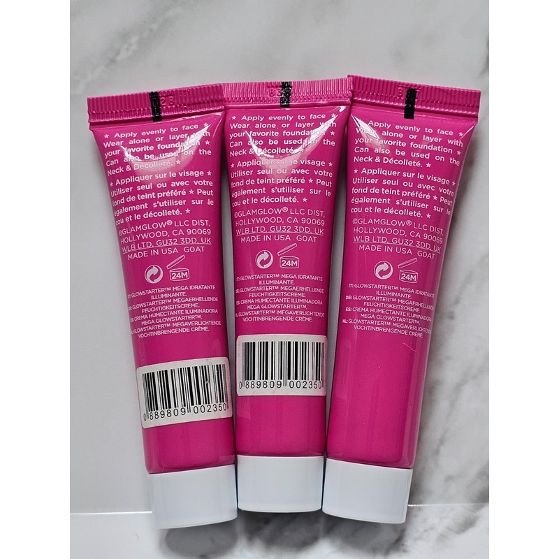 GLAMGLOW 3 x Glamglow NUDE GLOW Glowstarter Mega Illuminating Moisturizer