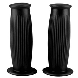 KSTE 1 Pair 25 mm Long Compatible with Motorcycle Vintage Grip TPU Handlebar Grip Black