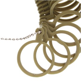 The Beadsmith Finger Ring Sizer, Gauge Sizes 1 – 13 with half sizes with mm markings, Plastic, Numbered Measuring Tool for Rings and Jewelry Making