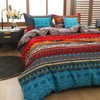 E-yimeng Single Duvet Cover Sets Boho Bedding Sets Red Duvet