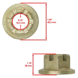 Replacement Powersports Parts – High-Performance Components for Axle Castle Nut For Can-Am Maverick X3 Max/Maverick X3 Max Turbo 2017-2018 Mod-C83C-2702