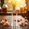 2Pcs Transparent 6" Glass Honey Dipper Sticks Stirring Sticks Server