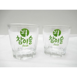 JINRO/CHAMISUL SET OF 2: CHAMISUL FRESH " " KOREAN SOJU SHOT GLASS (50mL /~1.7 FL. OZ.)
