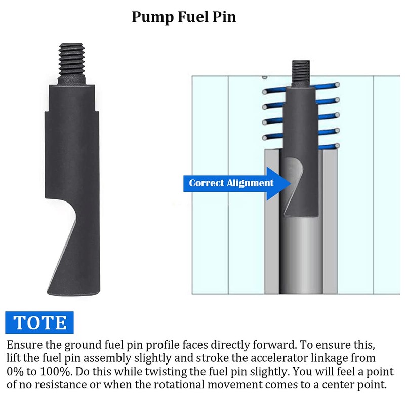 CASTNOO Pump Fuel Pin & 3200 RPM Governor Spring Kit