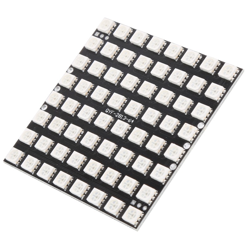 WS2812 64Digit RGB 5050 LED Development Board BuiltIn Full Color