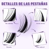 4 Sets De Extensiones De Pestañas De Estilo Natural,10-18mm