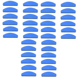 Healvian 60pcs Mini Half-moon Sponge Nail Files Double-sided Nail Buffing Tools for Accurate Grinding Polishing for Home Salon Use