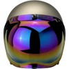 Biltwell Bubble Shield Rainbow Mirror - Anti-fog, Scratch Resistant, UV/A