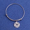 Detailed AA & NA Anonymous Dual Charm Bracelet 12 Steps