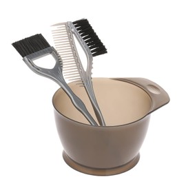 3 unids/Set de plástico para teñir el Cabello, Cepillo para Colorear, Peine, Kit de teñido del Cabello, Cuencos xing para Color de Cabello, Herramientas de estilismo para el Cabello