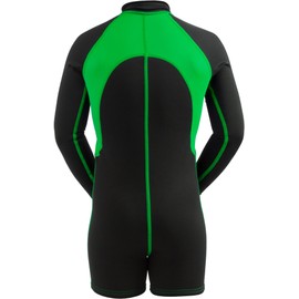 Cressi Kids Swimsuit Long Sleeve, Black/Lime, Long Sleeves, L [Duplicate]