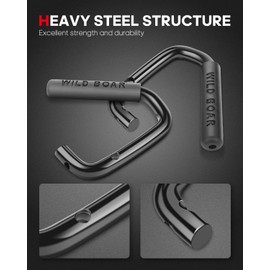 cciyu Front Grab Handles fit for Jeep Wrangler JK JKU Sports Sahara Freedom Rubicon X Unlimited X 2 Door 4 Door 2007-2018 Black Solid Steel Grab Roll Bar.