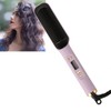 Negative Ion Hair Straightener Brush LCD Display Dual Use Heated