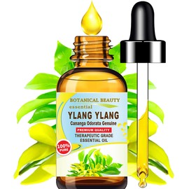 Botanical Beauty YLANG YLANG Essential Oil 100% Pure Natural Undiluted Therapeutic Grade Essential Oil 2 Fl.oz.- 60 ml for Aromatherapy, Soaps, Candles, Diffusers & Reed Diffusers