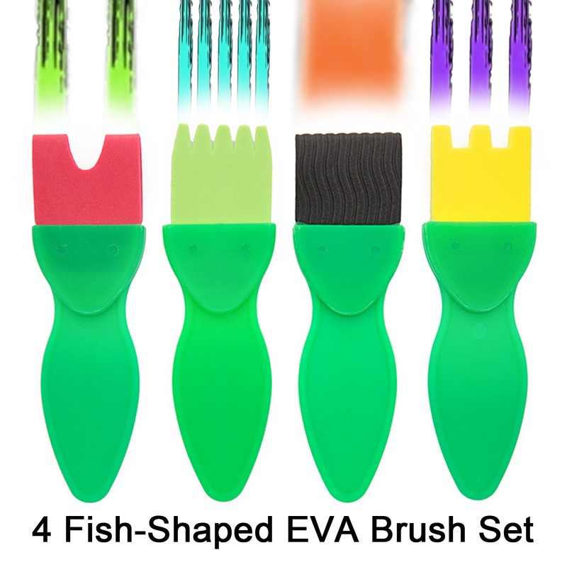 36Pcs Graffiti Tool Roller Sponge Brush Kit Stamps Antifouling Clothes