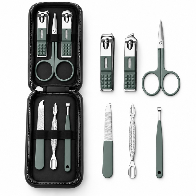 6-Piece Nail Clipper Set – Stainless Steel Manicure & Pedicure