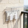 ULTECHNOVO Waterproof Socket Cover 2-Gang Self Adhesive Outlet Protector for