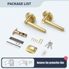 LOQRON 5 Pack Wholesale Keyed-Alike Brushed Gold Keyed Entry Door