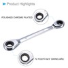 CoCud Double Box End Reversible Ratcheting Wrench, Metric 8 by