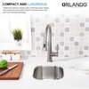 ORLANDO 13x13 inch Undermount Bar Sink, 18-Gauge Stainless Steel Single