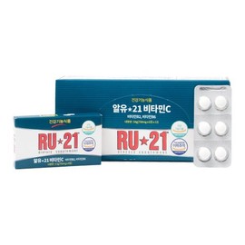 Mediwi 알유21 RU21 비타민C 750mg x 6정 3갑 총18정 RU21 Vitamin C 750mg x 6 Tablets 3 Packs Total 18 Tablets