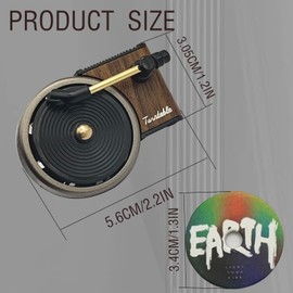 Record Player Air Freshener Car Interior Decor Vent Clip Fragrance Diffuser Vintage Style Record Player Music Lover Car Accessories 10 PCS Fragrant Slices + 1 PC Retro Record Player Vent Clip