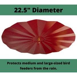 JCS Wildlife Metal Rain/Weather Guard - Perfect for Outdoor Bird Feeders, Seed Cylinders, Hummingbird Feeders, Cylinder Feeders and More Against Water, Sun, and Overhead Messes Rust Proof,