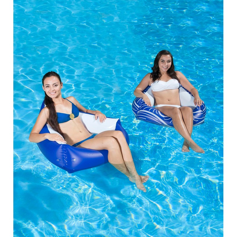 Poolmaster Catalina Water Chair Swimming Pool Float, 2 Pack