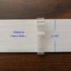 Valance Clips 20pcs 2-1/2'', Clear Plastic Hidden Clip for Horizontal