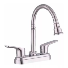 CNX Mezcladora Para Lavabo Cuello Flexible Cromada Meer