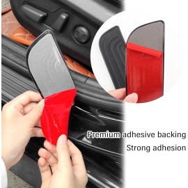 4x For Jeep Gladiator JT Accessories Car Door Sill Step Protector Cover Rubber