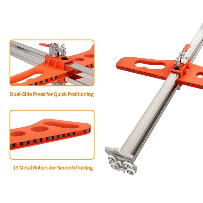SnapFixMate Durable Stainless Steel Drywall Cutter with Hand Push -