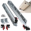 ToBeGreat 1 Pair Undermount Drawer Slides 12 Inch 80 lb