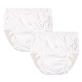 Durio Swim Diapers for Toddlers Reusable Swim Diapers Washable Swimming Diapers Toddler Swim Diaper White White 2-3T
