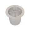 4" Commercial Floor Drain Strainer, 4" Tall, Perforated Stainless Steel